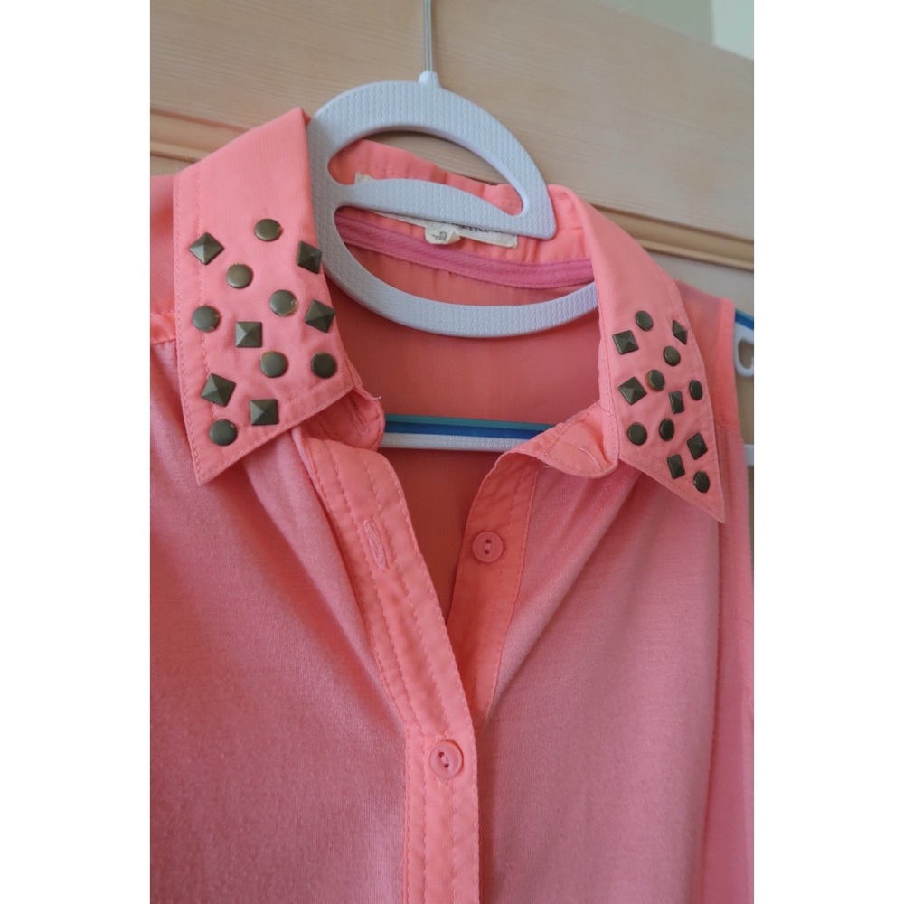 Button Down Collared Tank Top
